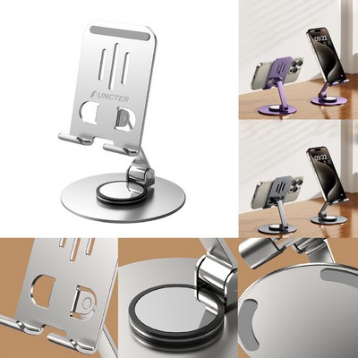 360 Rotatable Cell Phone Holder Foldable Phone Stand Round Base
