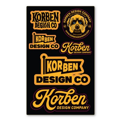 Custom Indoor/Outdoor Decal Sticker Sheet - 32 - 36 Square Inch