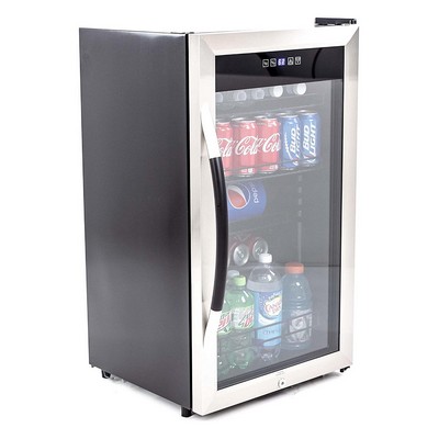 Avanti 108 Can 3.0 Cubic Foot Beverage Center Fridge w/Double Pane Door