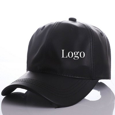 Leather Baseball Cap