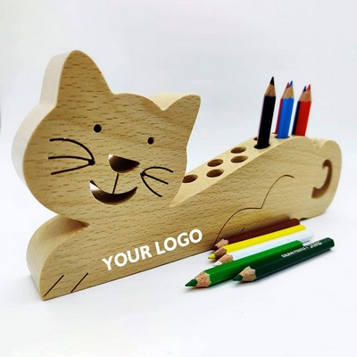Creative Cat Pen Holder Office Supplies Storage Desktop Decoration Gifts