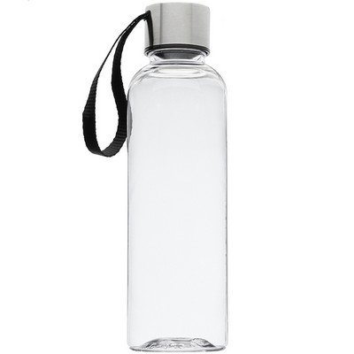 Plastic Water Bottle with Strap - 17 oz