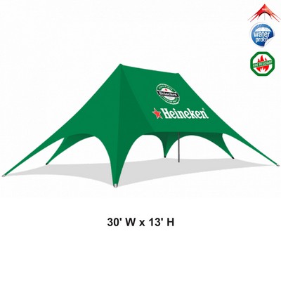 30ftx13' DOUBLE POLE PROMO STAR TENT