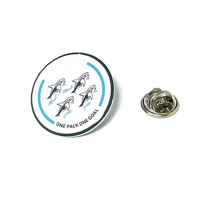 Drip Design Aluminum Lapel Pin