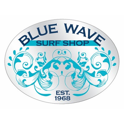 Custom Shaped Static Cling Decal 18 to 28 Square Inches