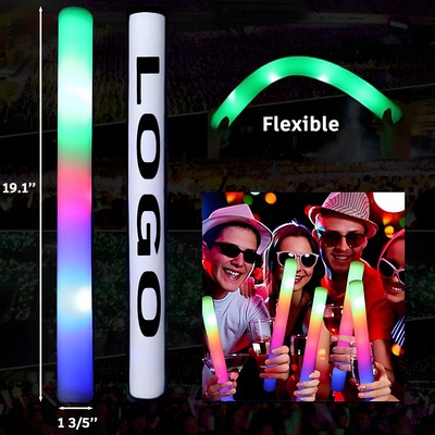 19'' Music Festival Foam LED Glow Sticks w/Three Modes