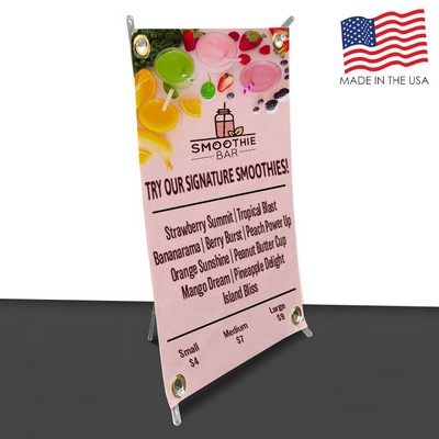 8" x 11" Table Top X-Stand Banner (Full Color)