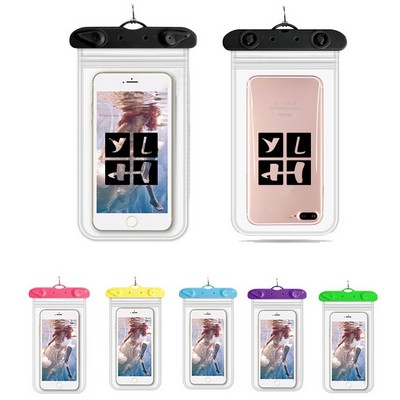 PVC Portable Waterproof Phone Pouch w/ Neck Strap