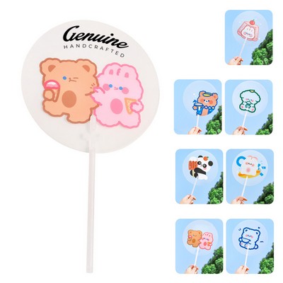 Plastic Round Handheld Fan