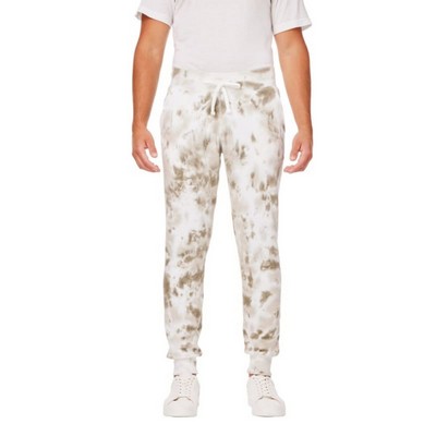 J America Adult Tie Dye Fleece Jogger