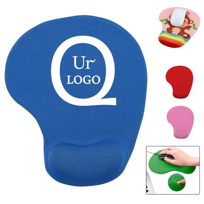 7.48 x 9.84 x 0.98" Silicone Mouse Pad w/ Wrist Support