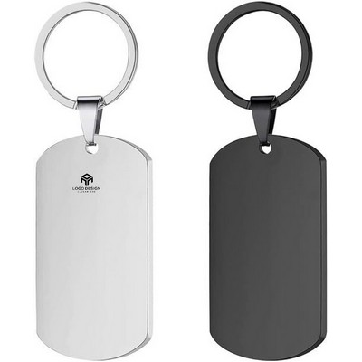 Stainless Steel Personalized Engraved Keychain
