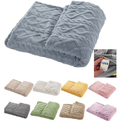Single Layer Double-sided Fleece Blanket