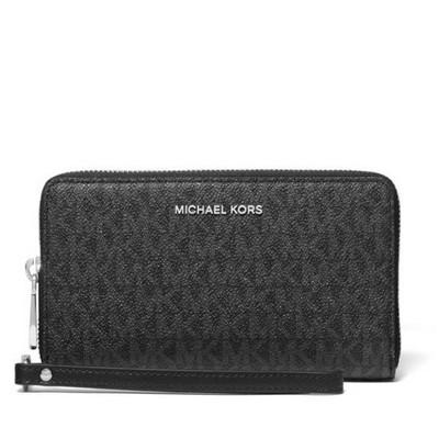 Michael Kors® Black Large Logo Smartphone Wristlet