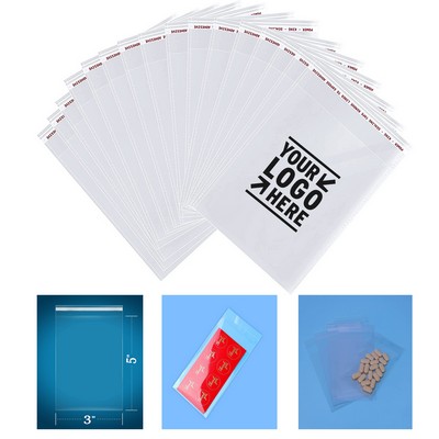 Self Seal Clear Cello Cellophane Resealable Plastic Poly Bag