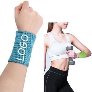 Summer Fitness Ice Silk Exercise Sweat Absorbent Wrist Guard