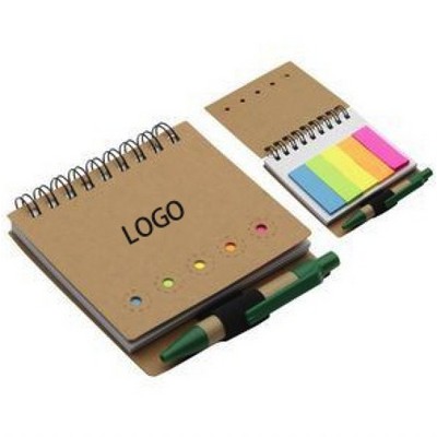 Sticky Flag Jotter Note Pad with Pen
