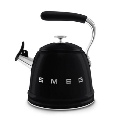 Smeg Whistling Stovetop Kettle Black