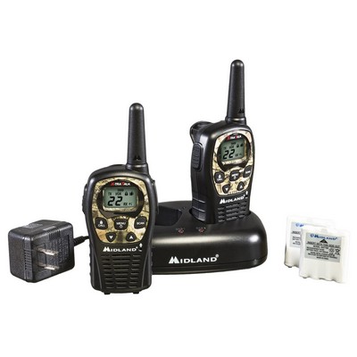 Midland Pair Of 22Ch 2-Way Radios W/ 24 Mile Range Mossy Oak Camo