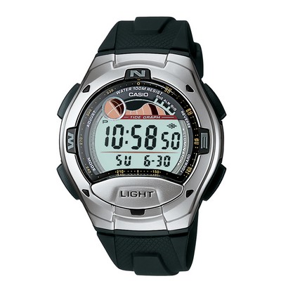 Casio 10 Year Battery Tide Graph Watch