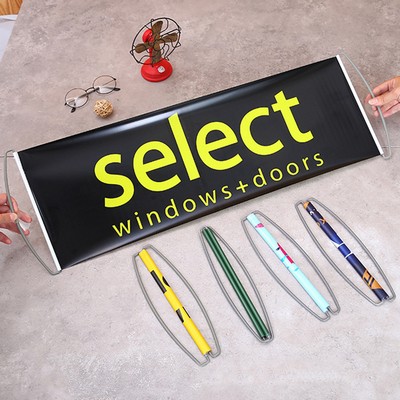 Custom Handheld Retractable Roller Banner for Cheer Congratulations - 24" x 6.7"