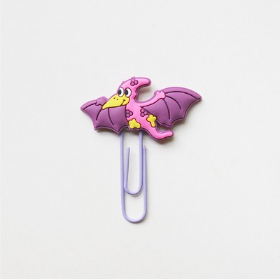 Custom Dinosaur Paper Clip Coated Large Clip Paper Clamp Cute Bookmark