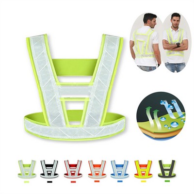 V-shaped Reflective Fluorescent Safety Vest