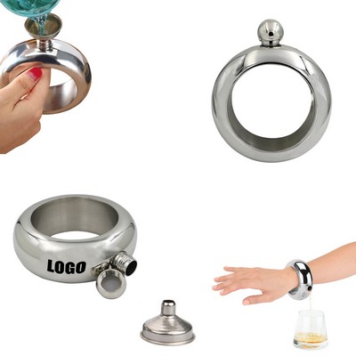 3.5 Oz. Bracelet Stainless Flask