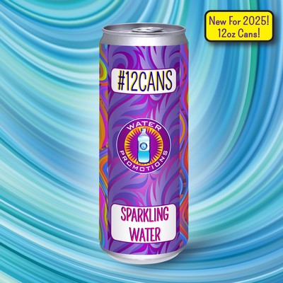 12 Oz. Custom Labeled Sparkling Water