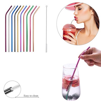 8.46" Bend Stainless Steel Straw