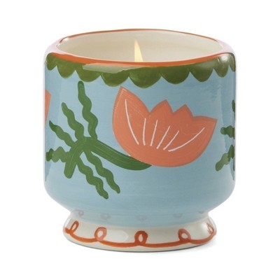 A Dopo 8 Oz "Flower" Ceramic Candle - Cactus Flower