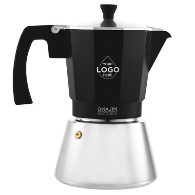 GROSCHE MILANO INDUCTION Stovetop Espresso Maker, Stainless Steel Moka Pot | 9 Espresso Cups