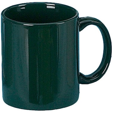 11 oz. Classic Ceramic C-Handle Mug,Hunter Green