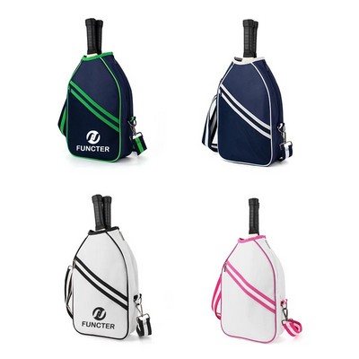 Crossbody Zipper Soldier Pickleball Racket Protection Bag