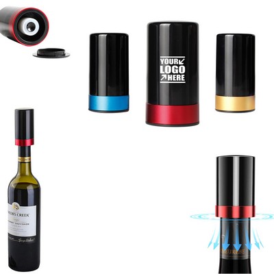 Electric Auto Vacuum Pump Wine Bottle Stopper Silicone Seal