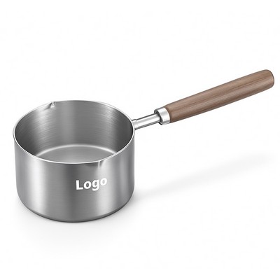 304 Stainless Steel Flat-Bottom Deep Pot