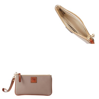 Dooney & Bourke Pebble Grain Medium Wristlet - Taupe