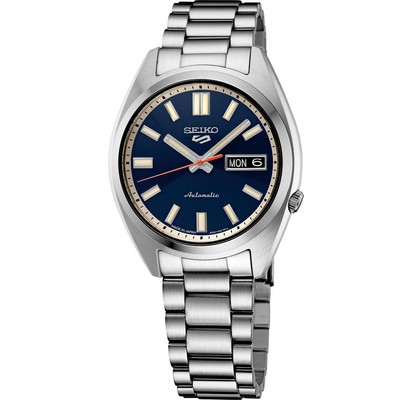 Seiko Watch 5 Sports Midsize Ss Automatic Blue Dial