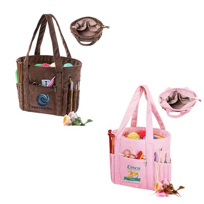 Corduroy Yarn Tote Bag