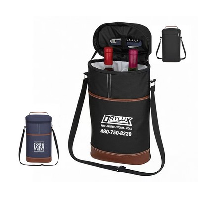 Insulated Wine Carrier Tote Cooler Bag