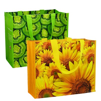 145g Custom Laminated Woven PP Tote Bag (16"x14"x9")