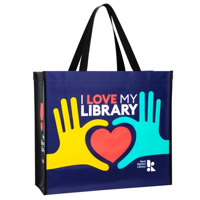 120g Laminated Non-Woven PP Custom Tote Bag (16"x14"x6")