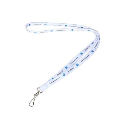 Custom 3/8" Tubular Lanyard w/ J Hook