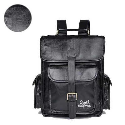 Custom Leather 15" Laptop Backpack