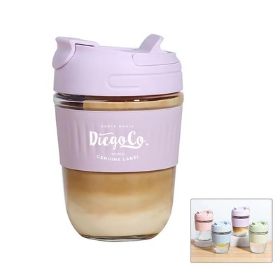 Portable Glass Straw Cup