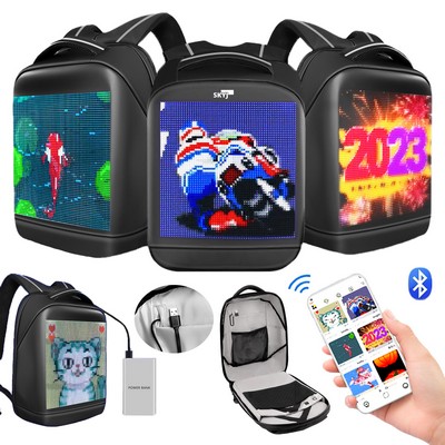 LED Digital Backpack with App Control