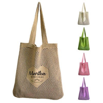 Knitted Hollow Woven Tote Bag