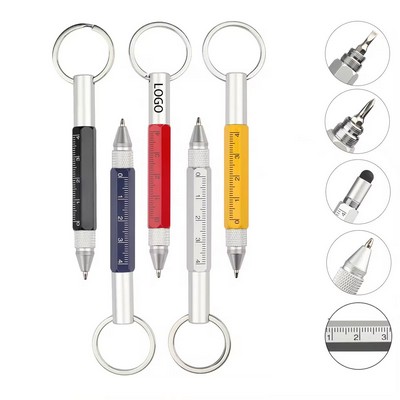 Multi-function Ballpoint Pen with Screwdriver Ruler