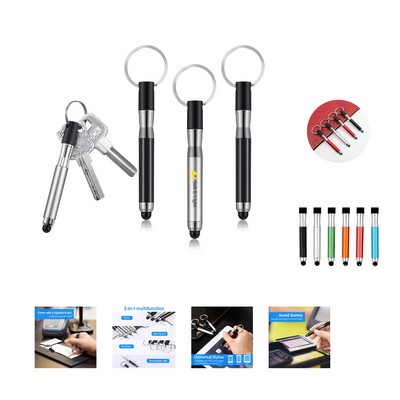 Mini Stylus Pen w/Keyring Loop