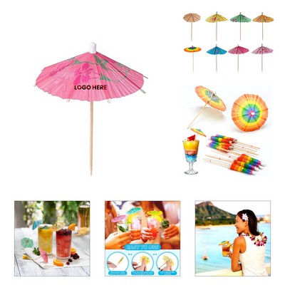 Custom Cocktail Umbrella Party Toothpicks.